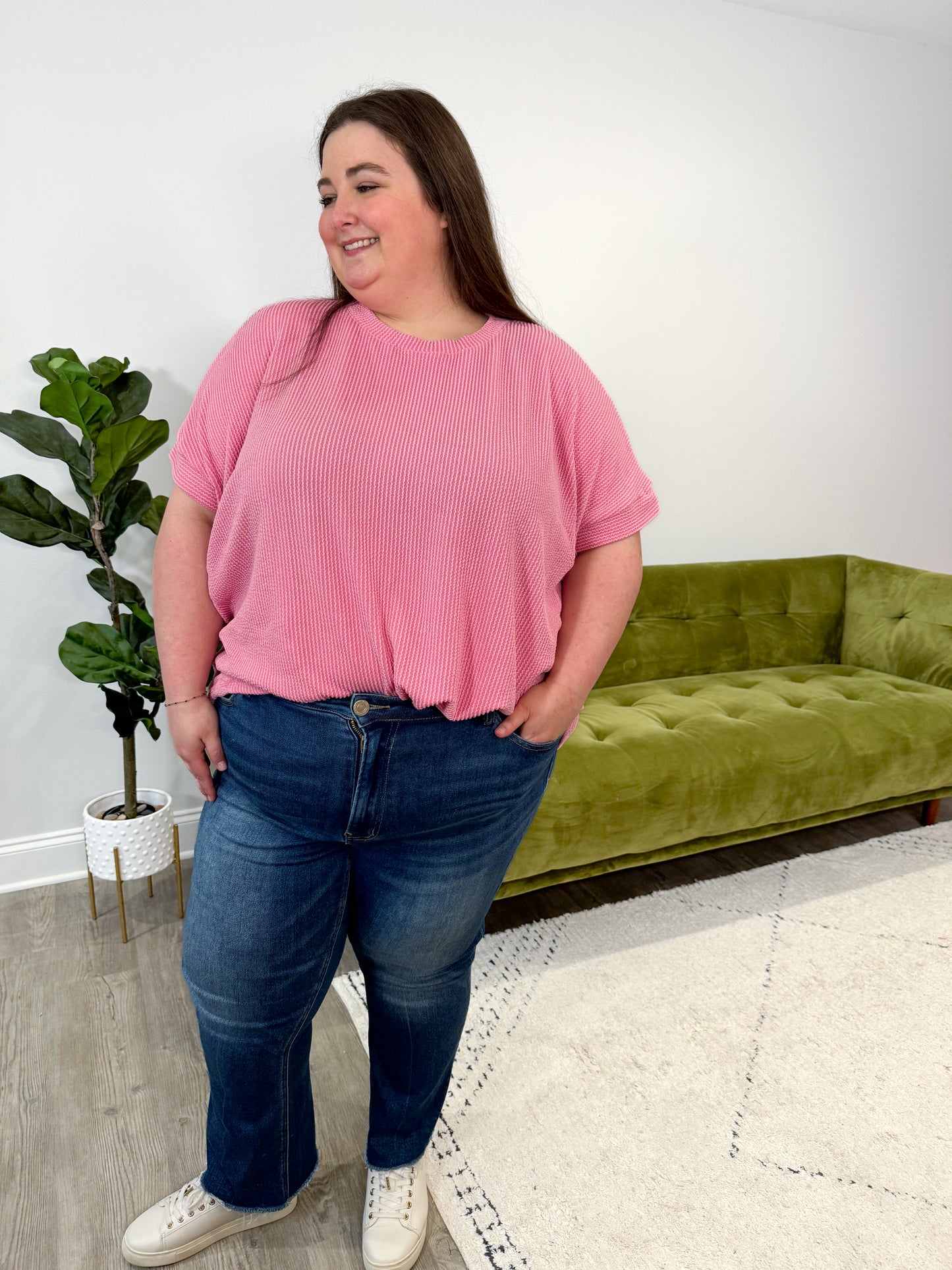 CURVY/REG Lyla Ribbed Top || Choose Color