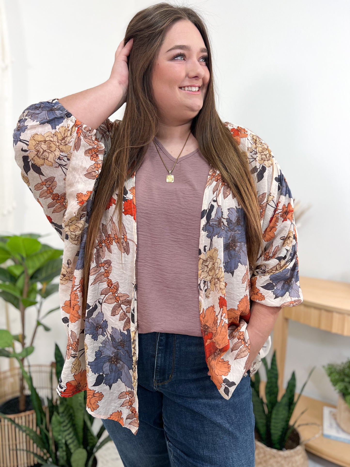 Autumn Floral Kimono