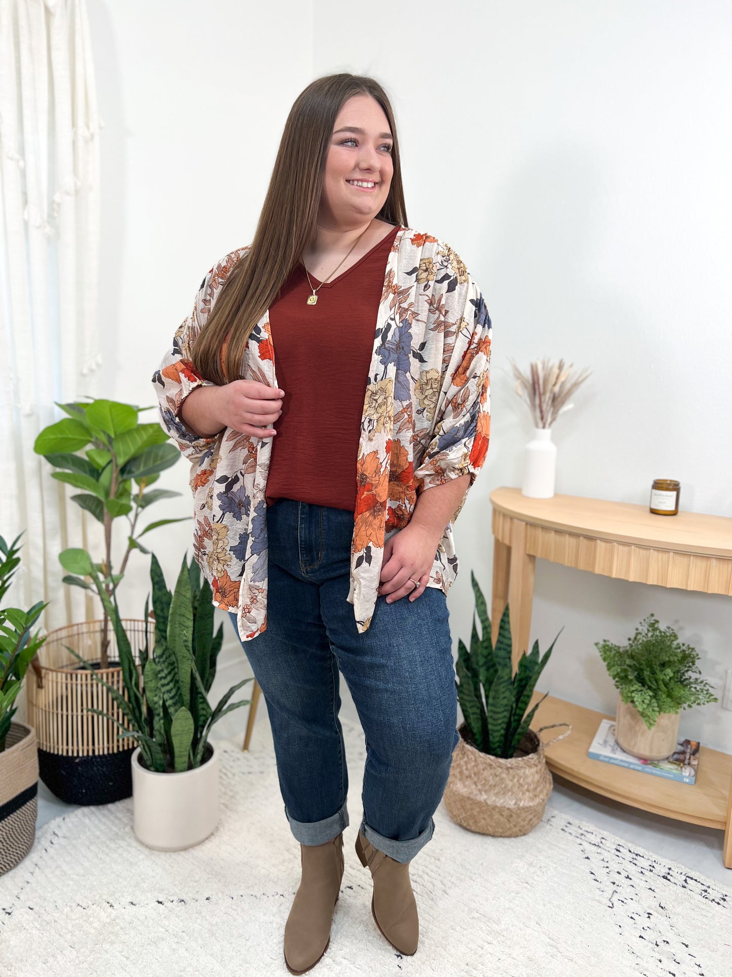 Autumn Floral Kimono