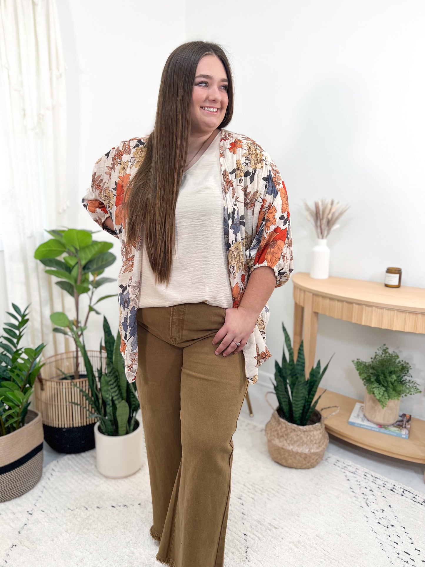 Autumn Floral Kimono