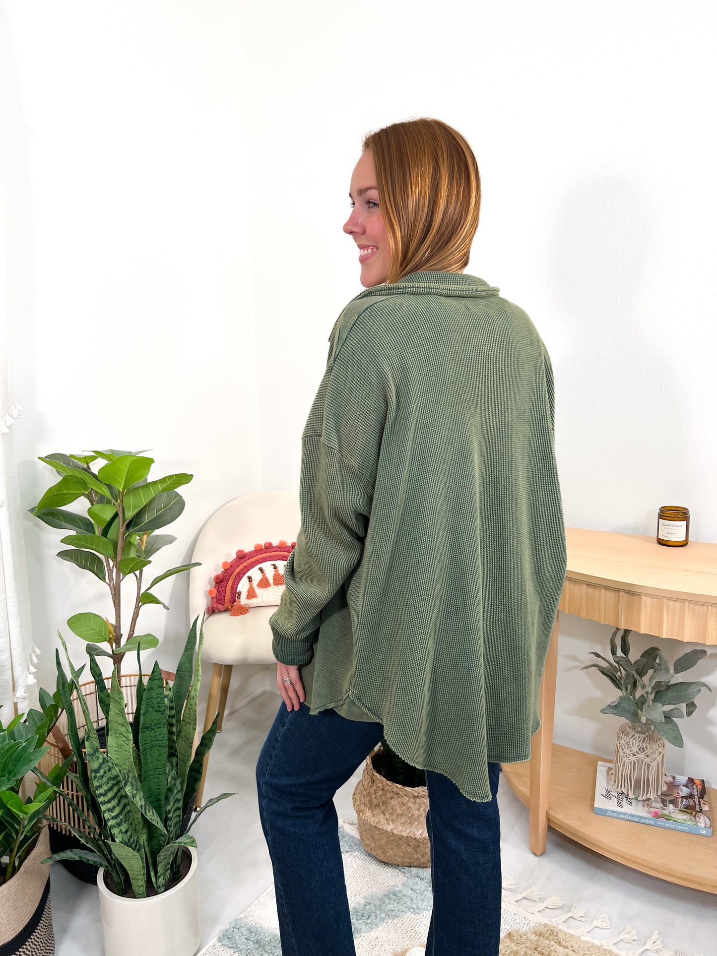 CURVY/REG Ruby Shacket || Choose Color