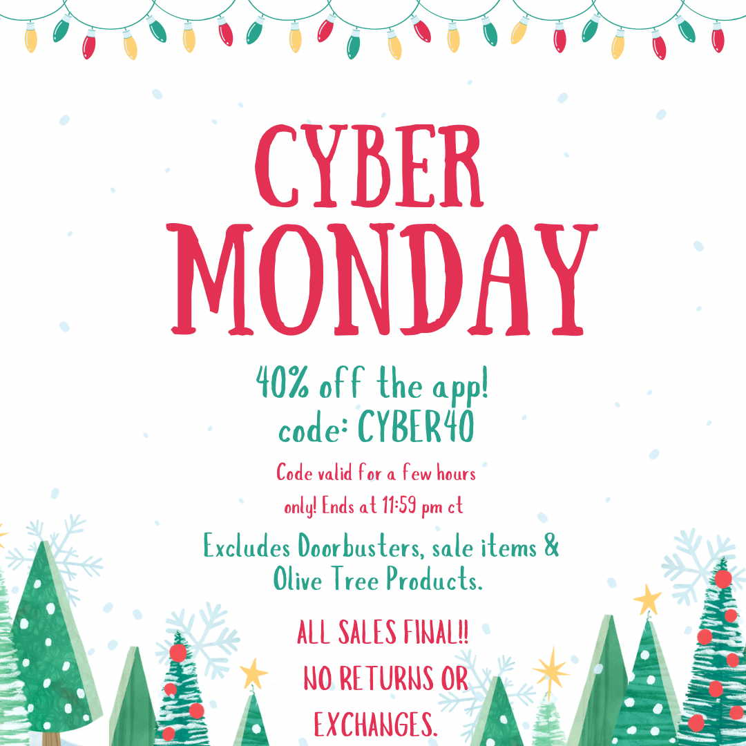 CYBER MONDAY! 40% off with code CYBER40