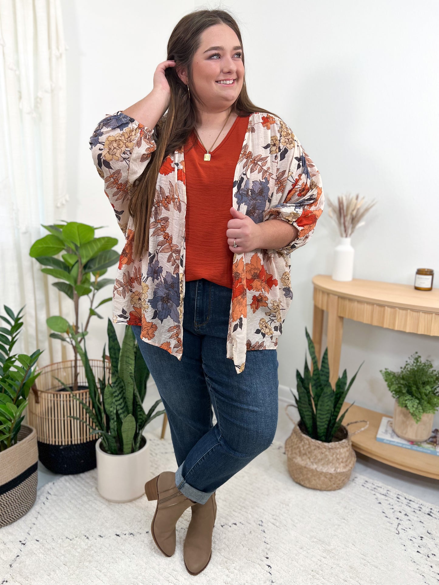 Autumn Floral Kimono