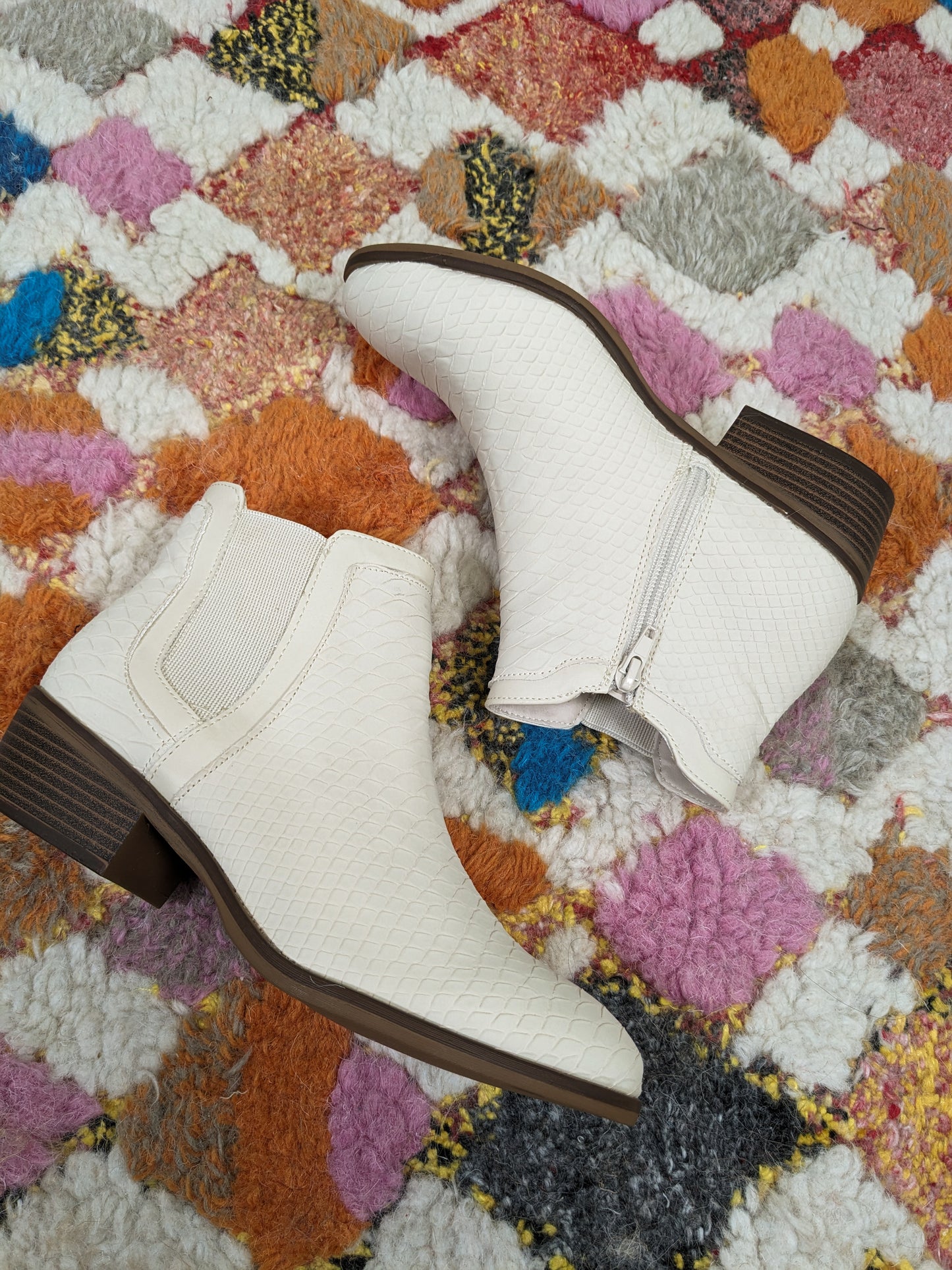 MIA Ivory Python Boots