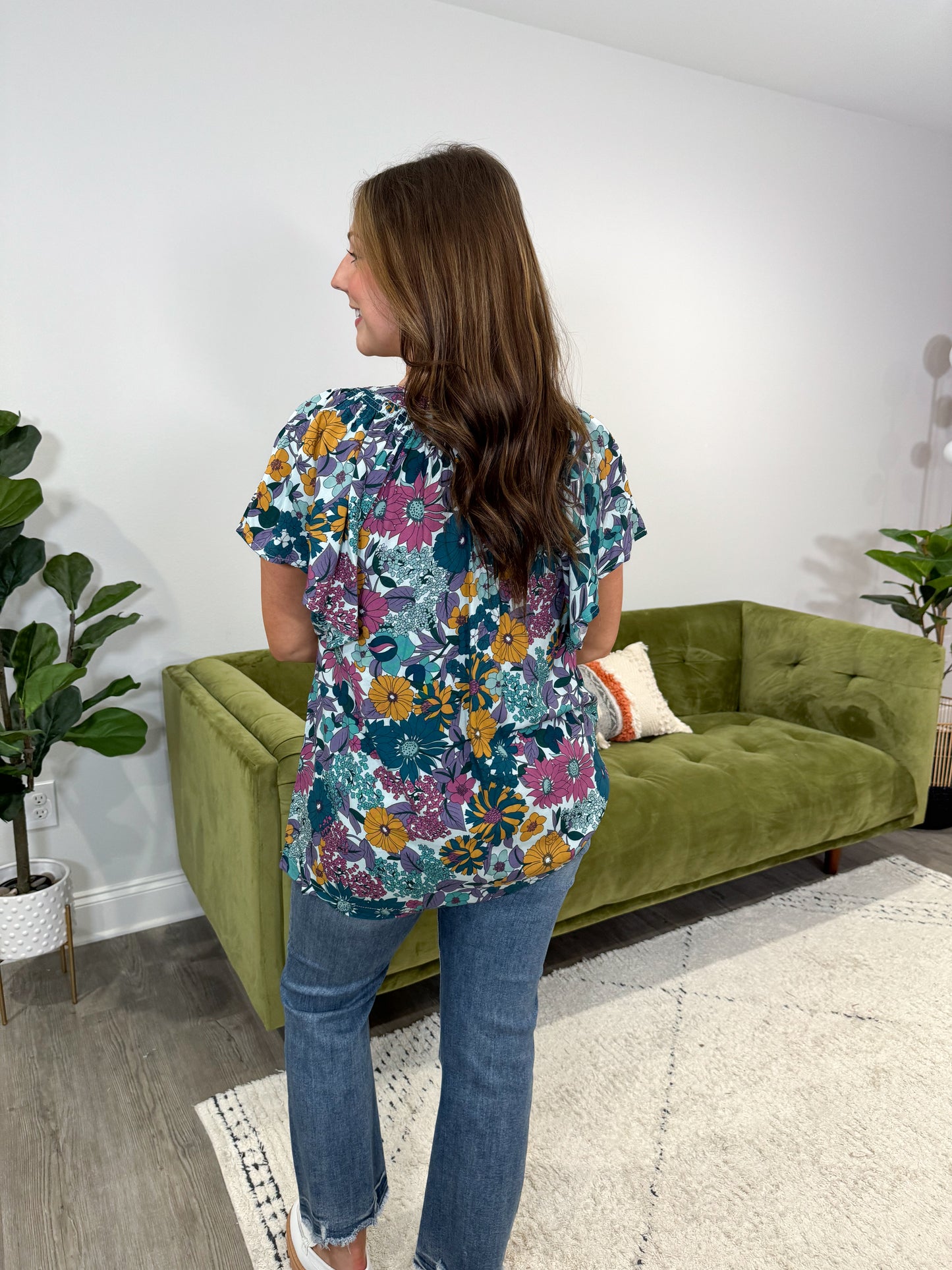 CURVY/REG Serenity Floral Blouse