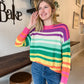 Color Me Happy Stripe Sweater