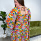 CURVY/REG James Floral Smocked Dress