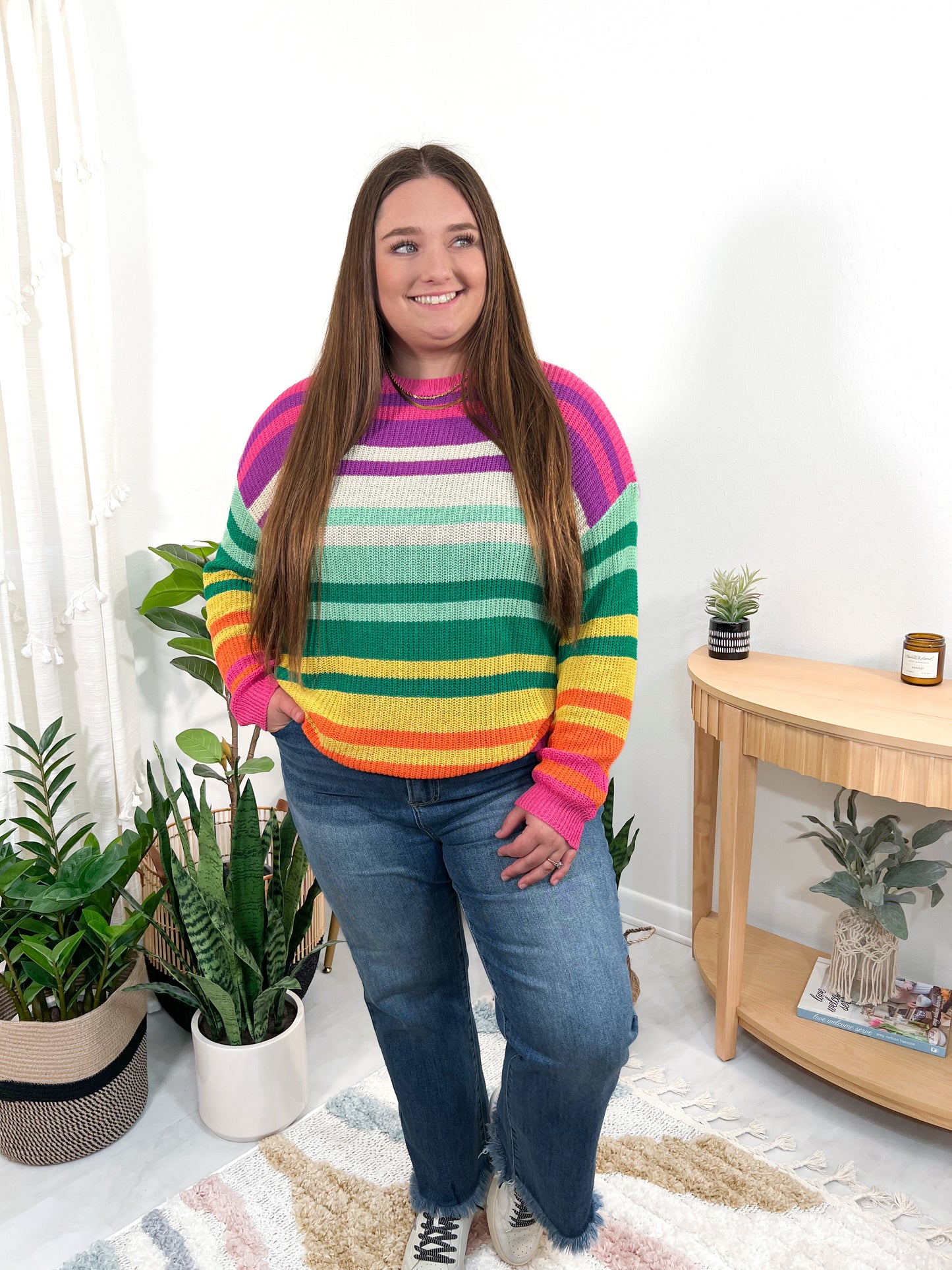 Color Me Happy Stripe Sweater