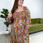 CURVY/REG James Floral Smocked Dress