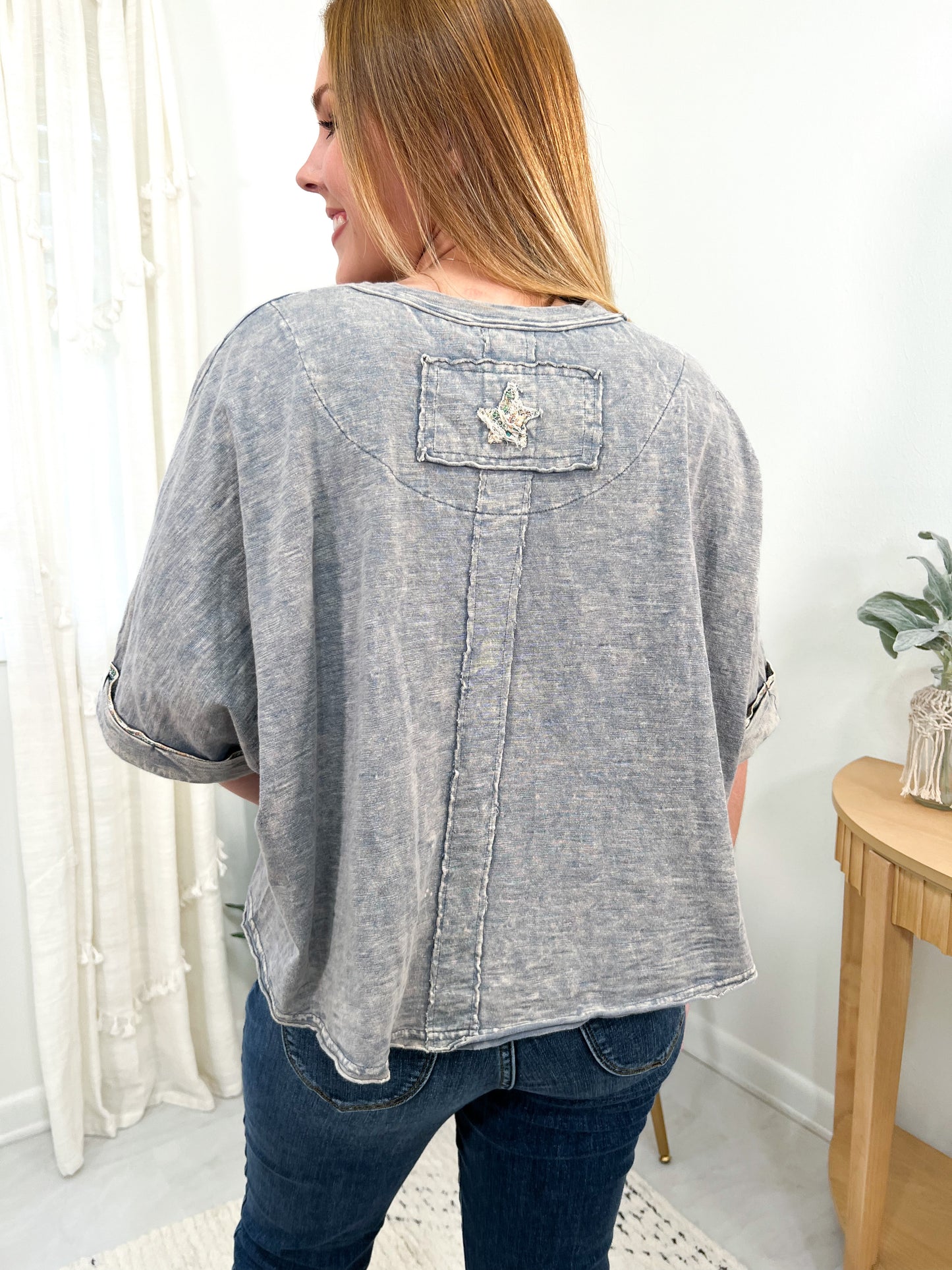 Shine Bright Mineral Wash Star Top