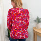 Melanie Abstract Floral Blouse