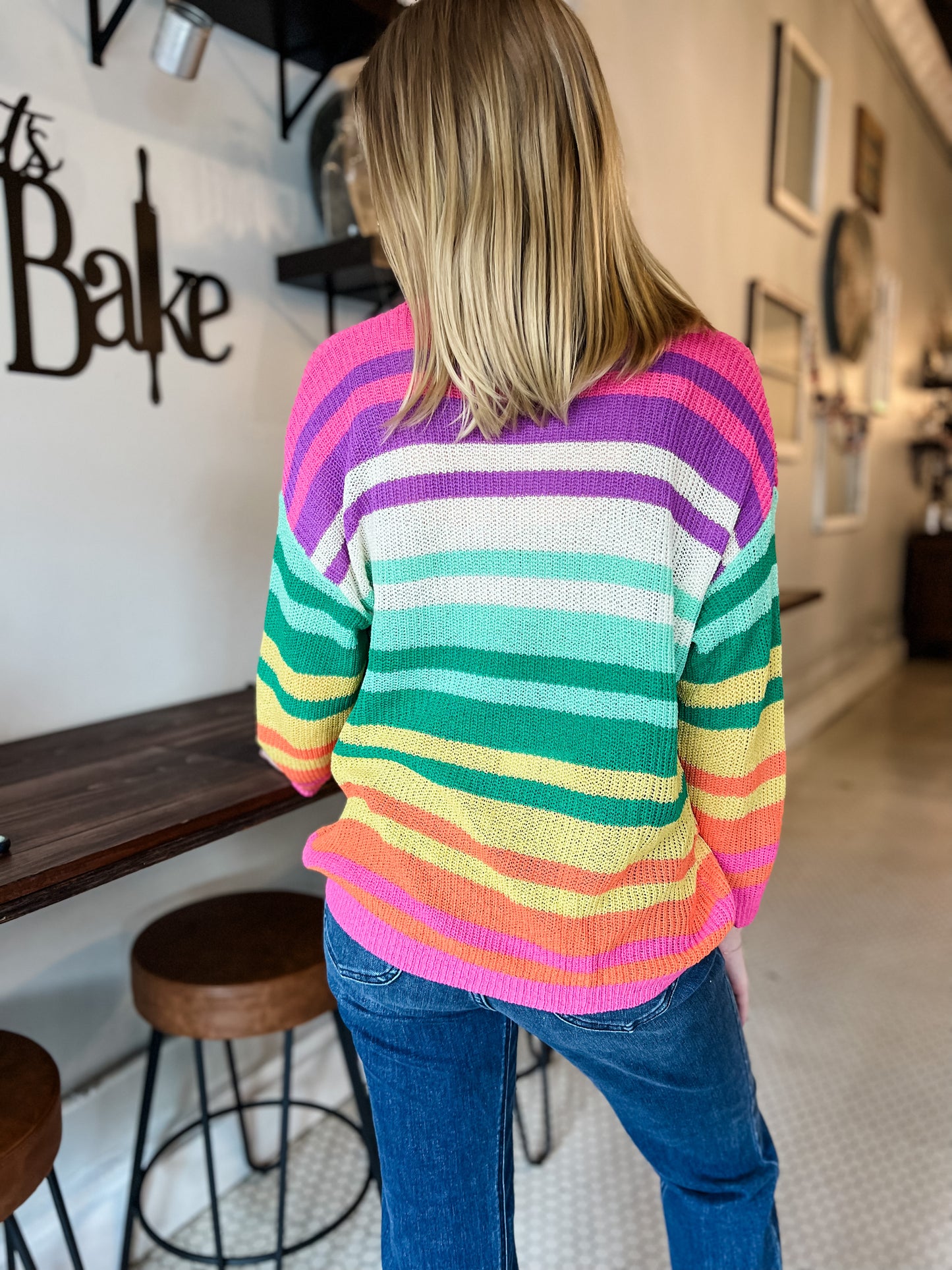 Color Me Happy Stripe Sweater