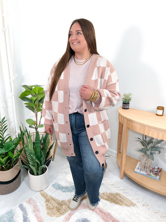 CURVY/REG Check Me Out Cardigan