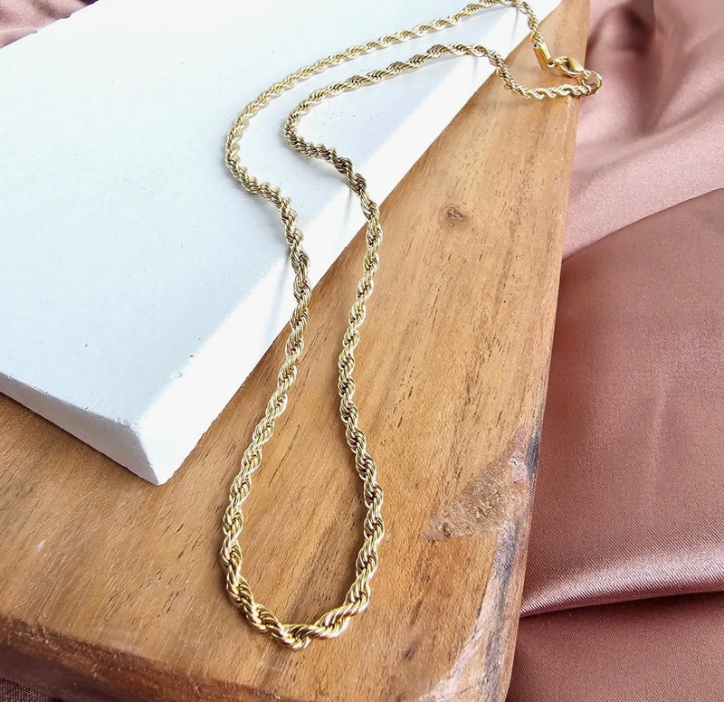 Luxe Gold Rope Chain || Choose Length