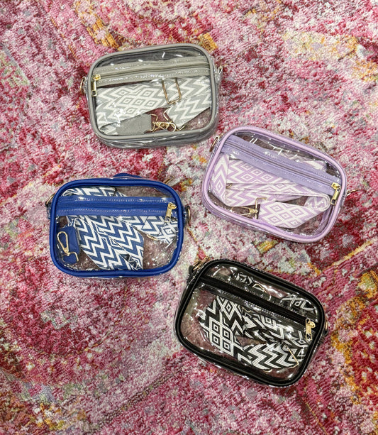 Clear Stadium Crossbody || Choose Color