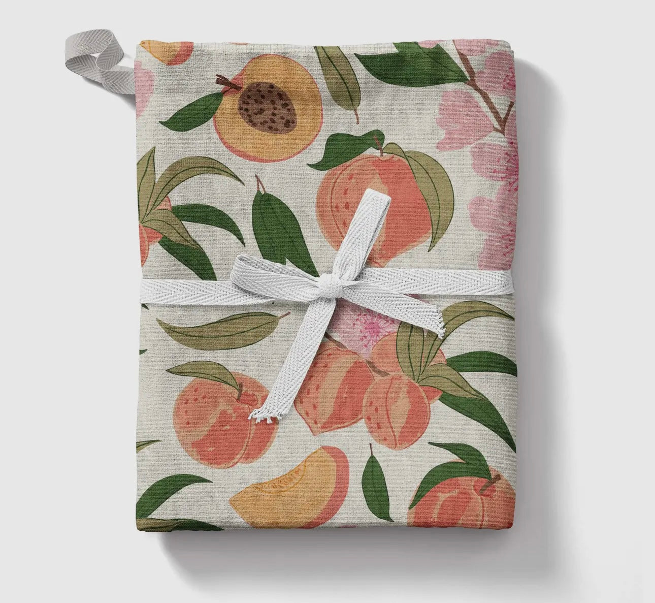 Peach Blossom Tea Towel