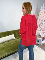 Randi Ribbed Pocket Pullover || Choose Color