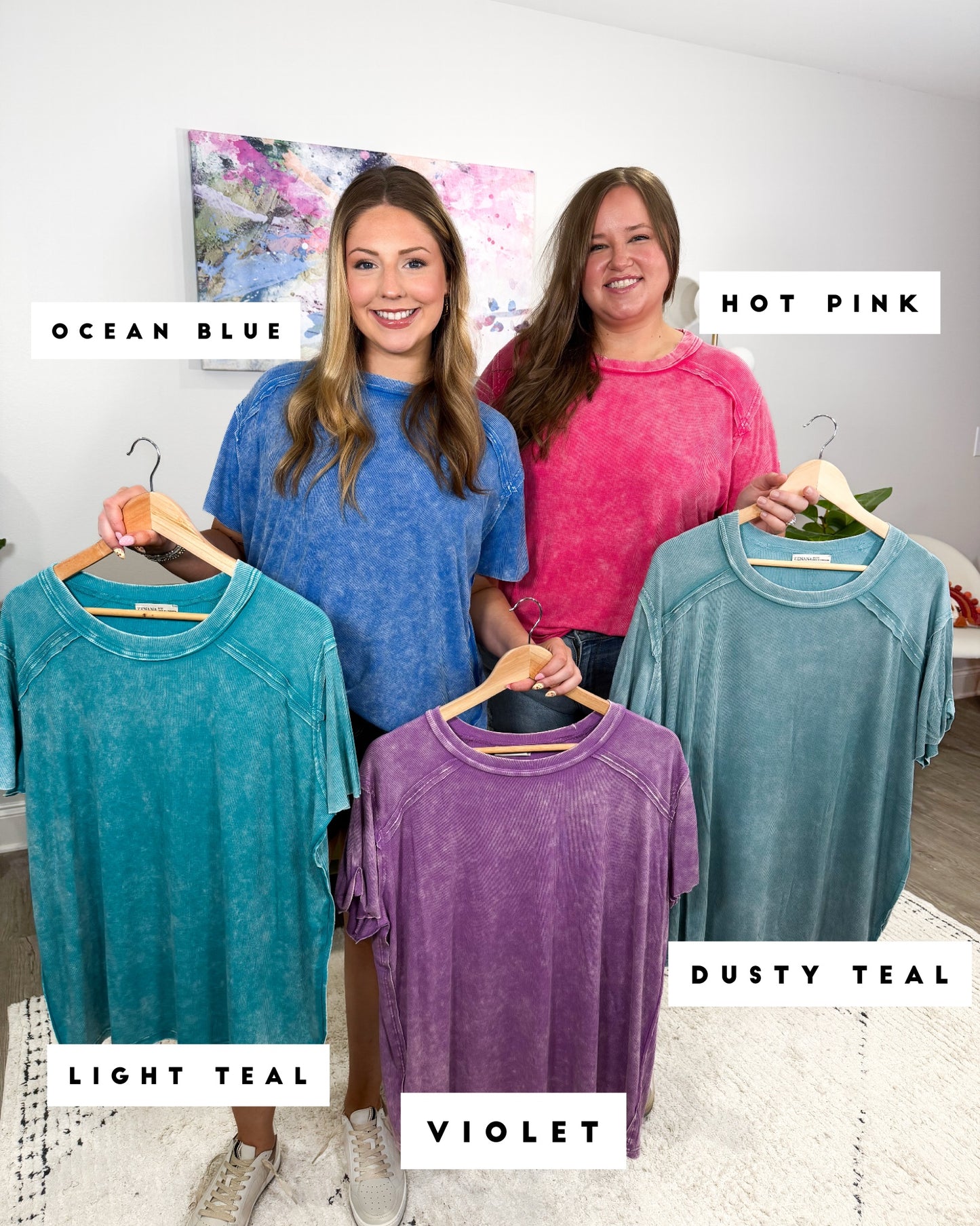 DOORBUSTER Washed Ribbed Tee || Choose Color