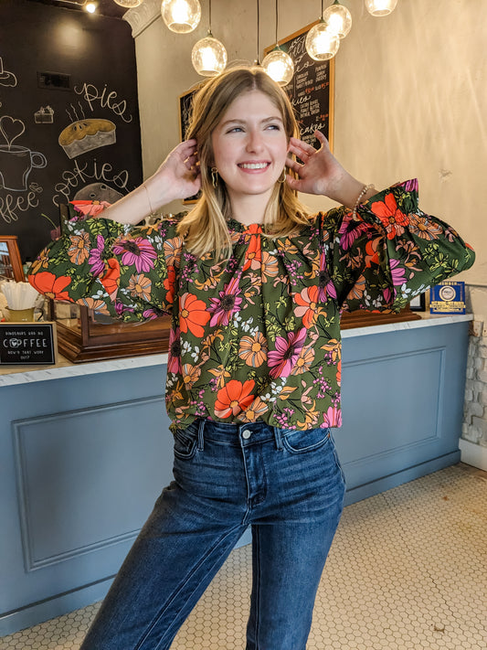 Serene Floral Blouse