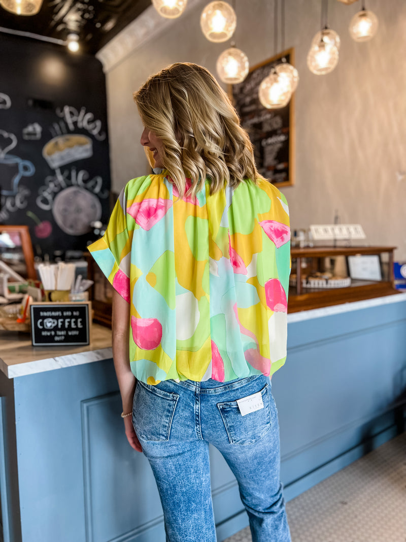 Charlotte Abstract Blouse