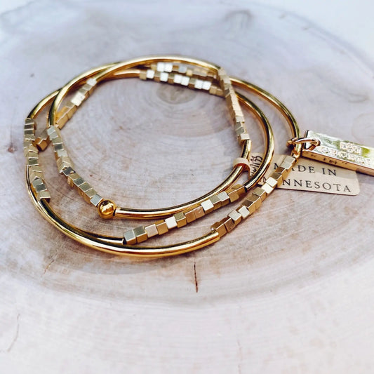 Hepburn Triple Wrap Bracelet