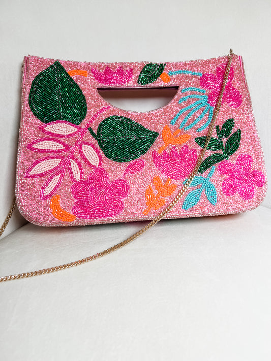 Beaded Tropical Bag