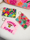 Beaded Coin Keychain Pouch || Choose Style