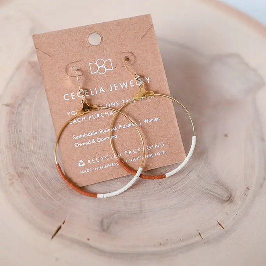 Terracotta Half Hoops