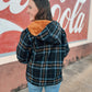 Jessa Plaid Sherpa Jacket