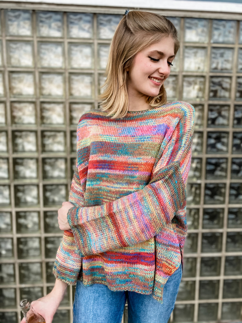 Over The Rainbow Sweater || Choose Color