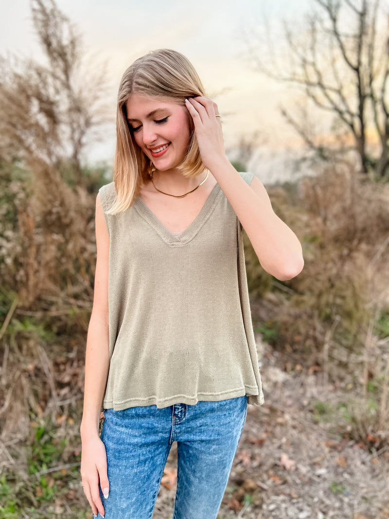 This One’s For The Girls Sweater Knit Tank