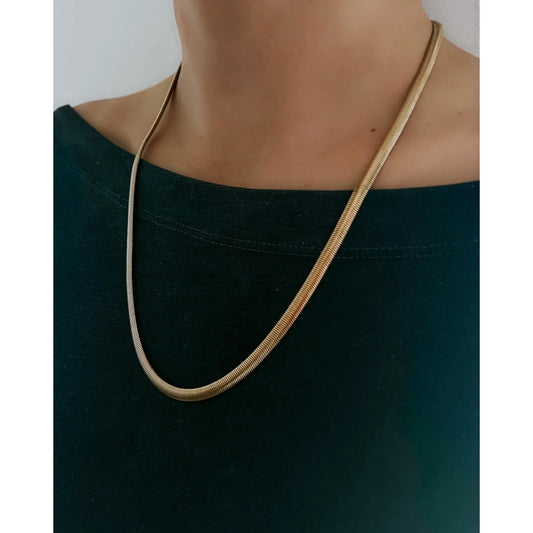 Lillian Gold Snake Necklace