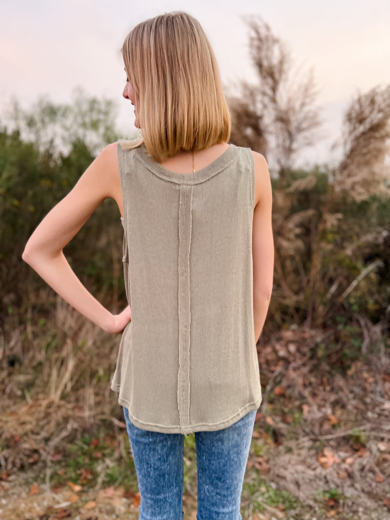 This One’s For The Girls Sweater Knit Tank