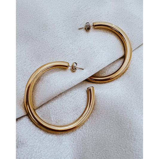 Ethel Gold Hoop Earrings