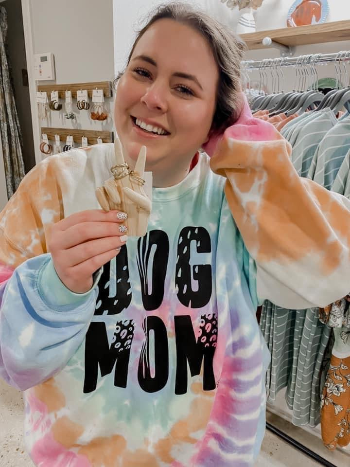 Tie Dye Dog Mom Sweatshirt