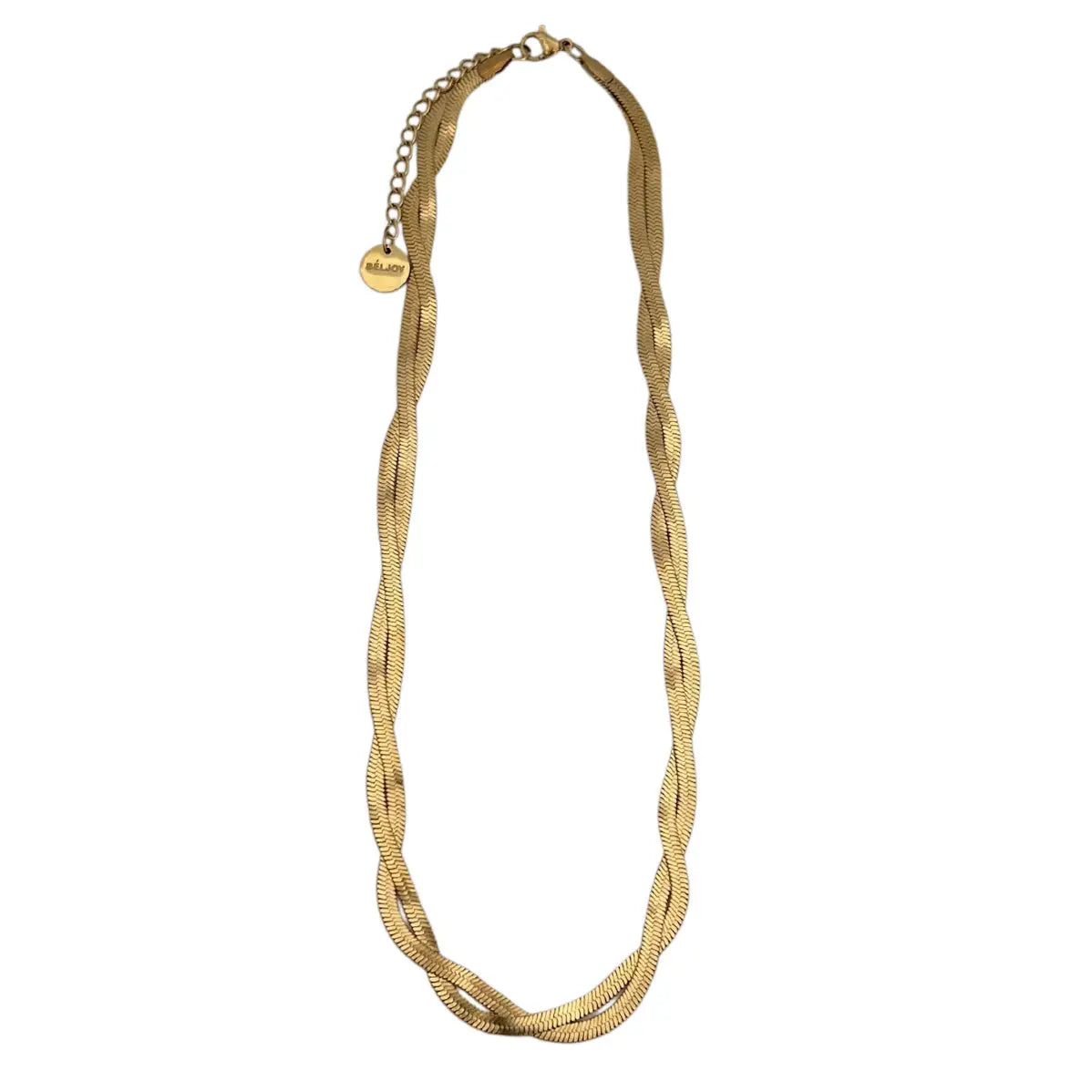 Lyrina Twisted Herringbone Necklace