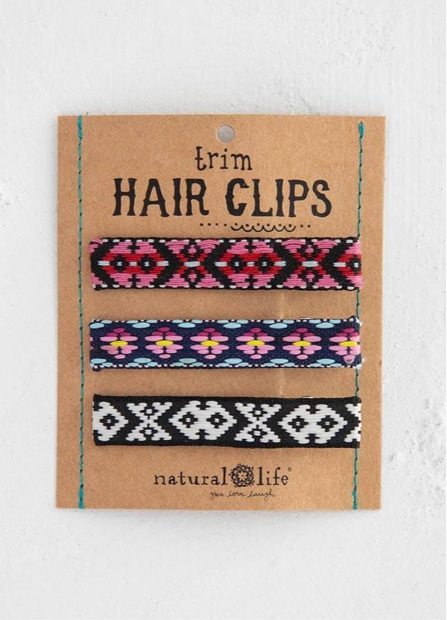 Trim Hair Clip Set - black