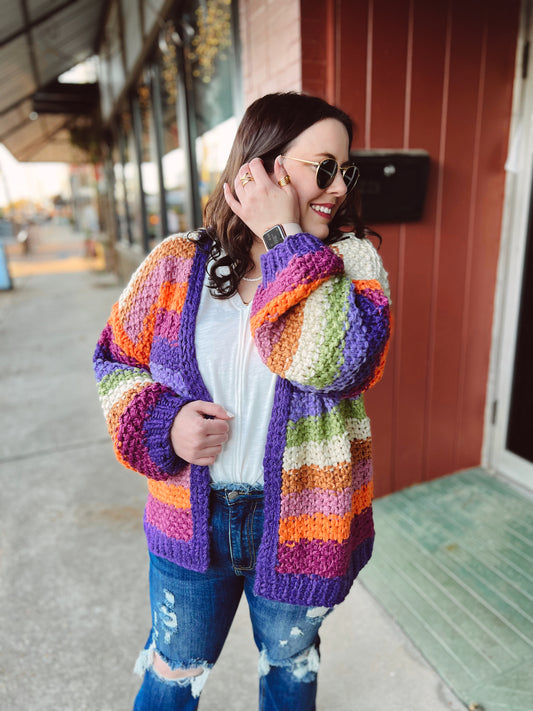 CURVY/REG Jovie Rainbow Cardigan