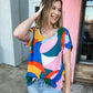 CURVY/REG Mariah Abstract Blouse || Choose Color