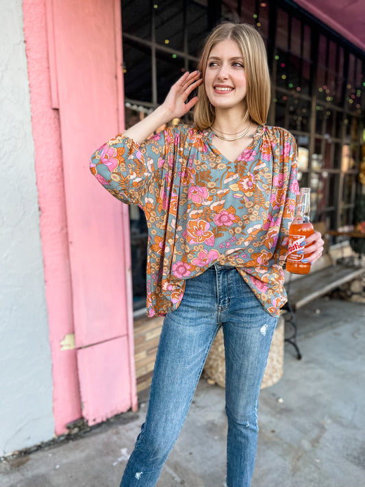 Bloomin Retro Blouse