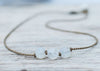 Moonstone Triple Knotted Necklace