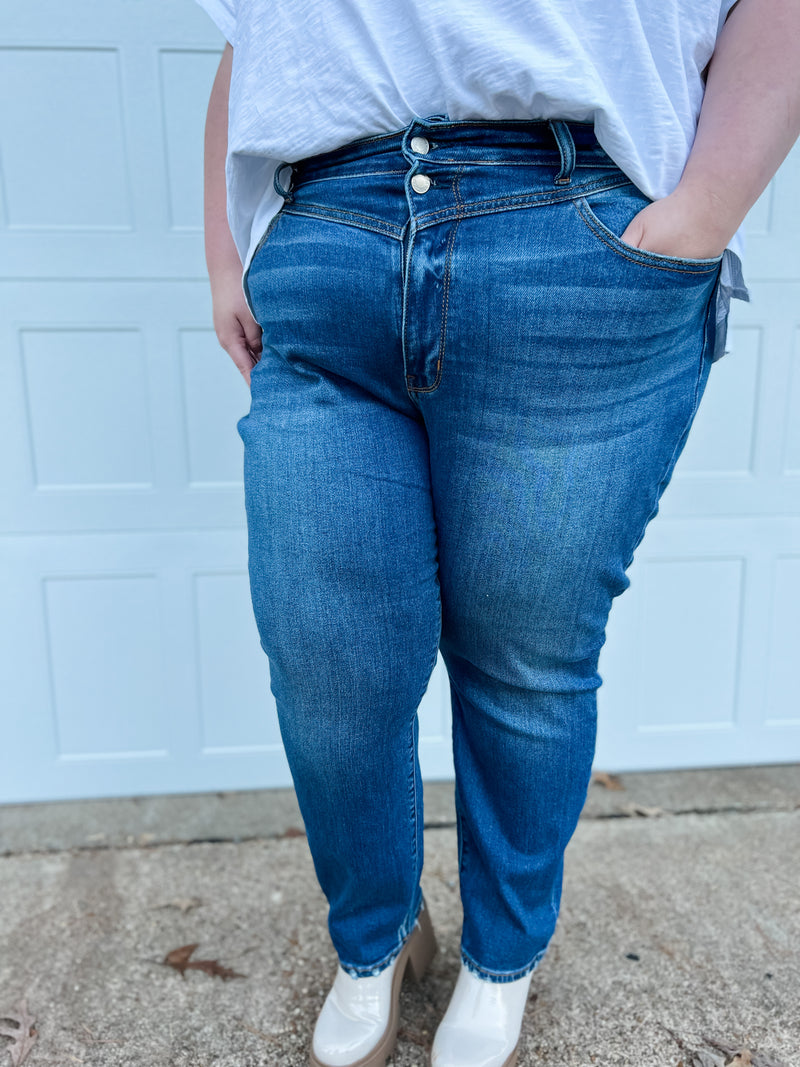 CURVY/REG Judy Blue Main Squeeze Tummy Control Jeans – Emerald Oak Boutique