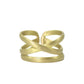 Linear X Ring - gold