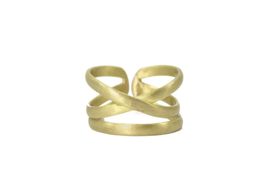 Linear X Ring - gold