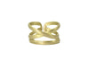 Linear X Ring - gold