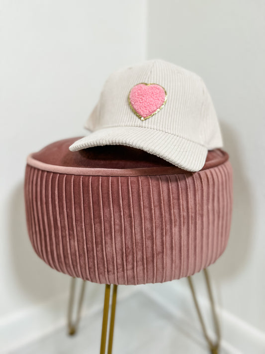 Heart Corded Caps || Choose Color